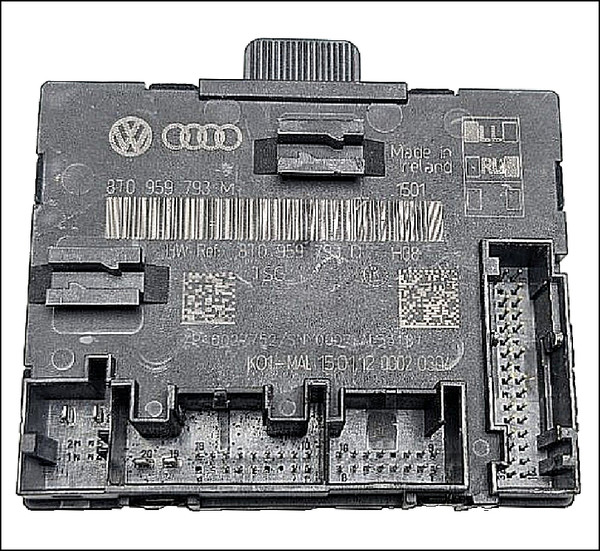 AUDI A5 S5 V8 2009 2010 2011 RHD RH RHS RIGHT DRIVER DOOR CONTROL CONTROLLER MODULE 8T0959793D 8T0959793J 8T0959793M USED TESTED OE OEM GENUINE