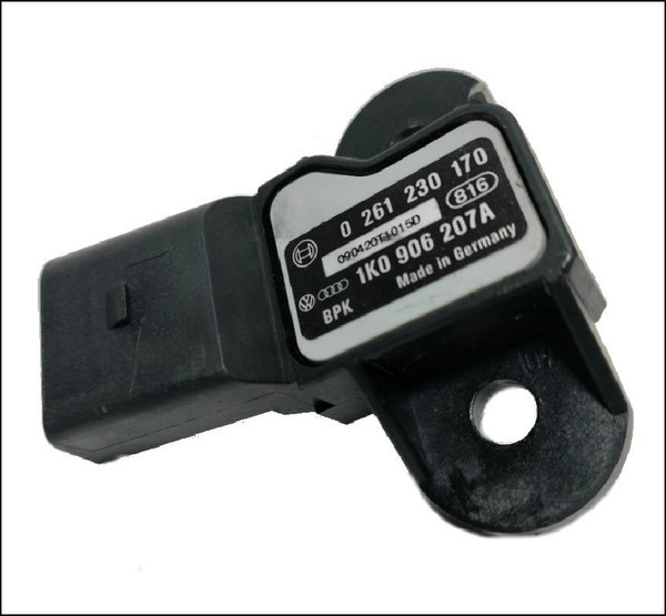 VW VOLKSWAGEN AUDI SKODA BRAKE BOOST PRESSURE SENSOR 1K0906207A 0261230170 GENUINE USED G294