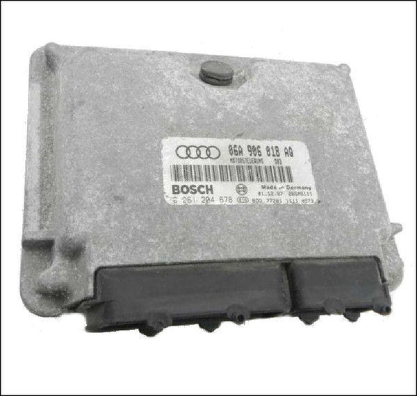 AUDI A3 8L 1.8T AGU MANUAL ENGINE ECU COMPUTER 06A906018AQ 0261204678 06A906018SX 06A906018CJ 06A906018PX MOTRONIC ME3.8.3 1997 1998 1999 2000 USED TESTED
