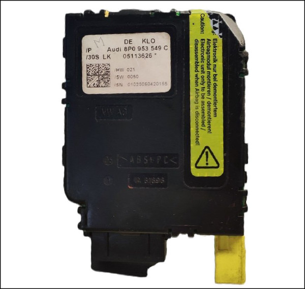 STEERING COLUMN WHEEL CONTROL CONTROLLER ELECTRONICS SENSOR SWITCH MODULE AUDI A3 2004 2005 2006 2007 8P0953549C OE OEM TESTED GENUINE USED