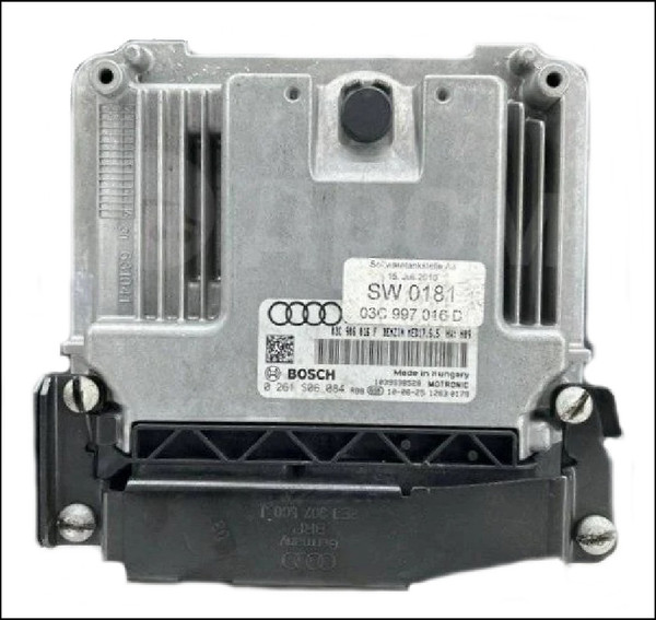 AUDI A3 8P 8P3 ENGINE ECU 03C906016F 03C997016D 0261S06084 MED17.5.5 CAX CAXC FACELIFT USED TESTED OE OEM GENUINE ORIGINAL BOSCH