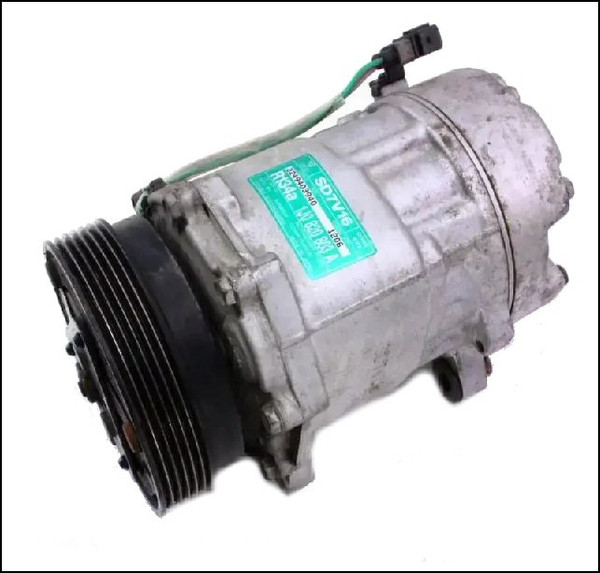 VW VOLKSWAGEN AUDI GOLF GTI BORA TT A3 AIRCON AC COMPRESSOR 1J0820803A SANDEN SD7V16 GENUINE OE OEM USED TESTED