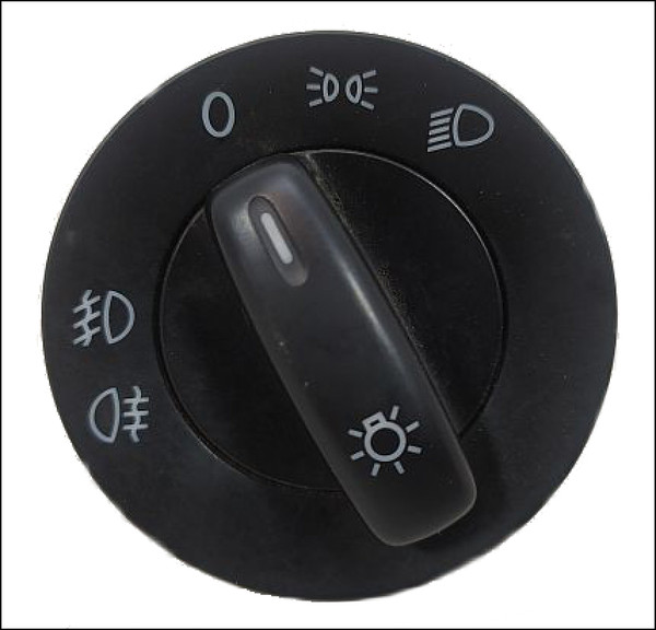 VW VOLKSWAGEN HEADLIGHT LIGHT LIGHTING SWITCH USED GENUINE ORIGINAL OE OEM 1K0941431AJ GOLF MK5 CADDY TRANSPORTER TOURAN FRONT REAR FOG