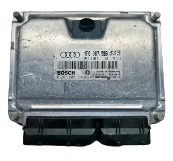 AUDI A6 C6 4F 2005 ENGINE ECU BOSCH 4F0907559 4F0907560 4F0910560F 4F0910560FX 4F0910560D 4F0910560DX 0261208774 QUATTRO USED PETROL V8 4.2 4.2L MOTRONIC ME7.1.1 BAT EU2