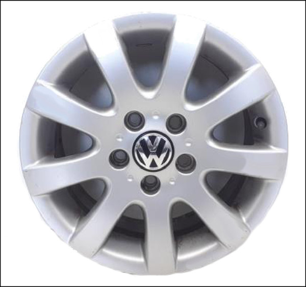 SINGLE BARE RIM WHEEL 15 INCH 5X112 AUDI VW VOLKSWAGEN GOLF MISANO 1K MK5 OE OEM GENUINE USED 1K0601025A 1K0601025AQ 195/65/15