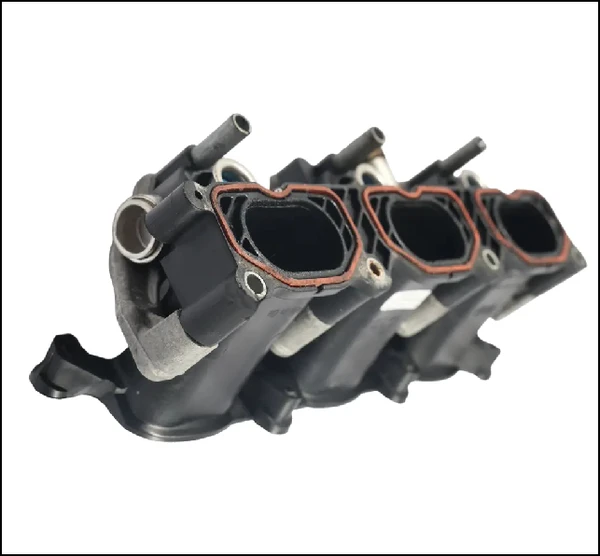 AUDI 2.8L 3.2L CALA V6 FSI INTAKE MANIFOLD AIR DISTRIBUTION HOUSING INJECTOR RAIL LEFT BANK A4 A5 A6 A7 A8 Q5 06E133110S 06E133125D 06E130089B 06E130089D USED OE OEM GENUINE