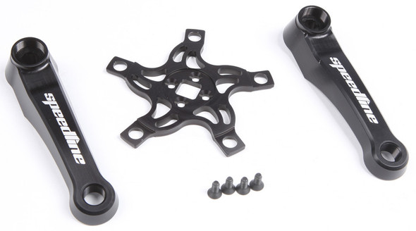 Speedline Lite Alloy Crank 115Mm Black Sl-115-Blk