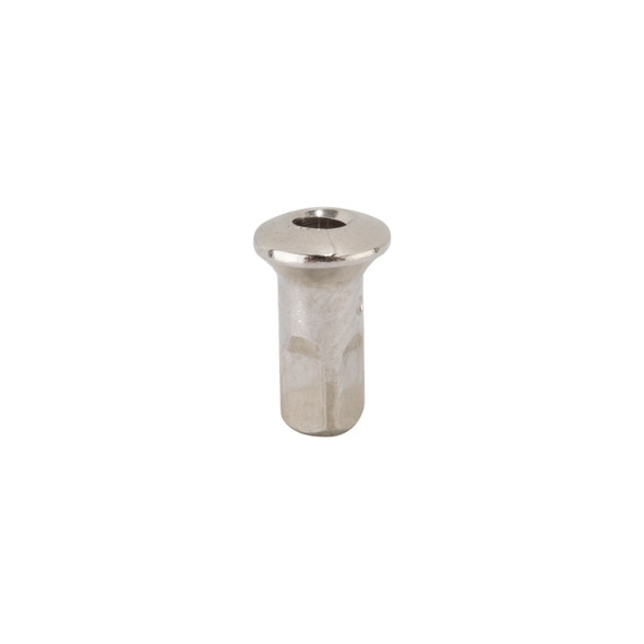 Sapim Spoke Nipple Inverted Brass Oem 2.0X10Mm Secure Lock Silver