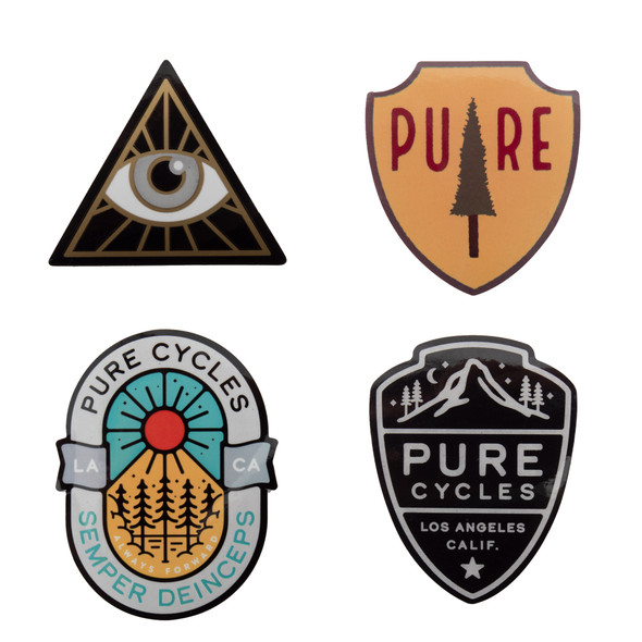 Pure Cycles Decal Assortment #3 Packof4