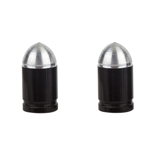 Trik Topz Valve Caps Presta Bullet Black 1Pr/Pack