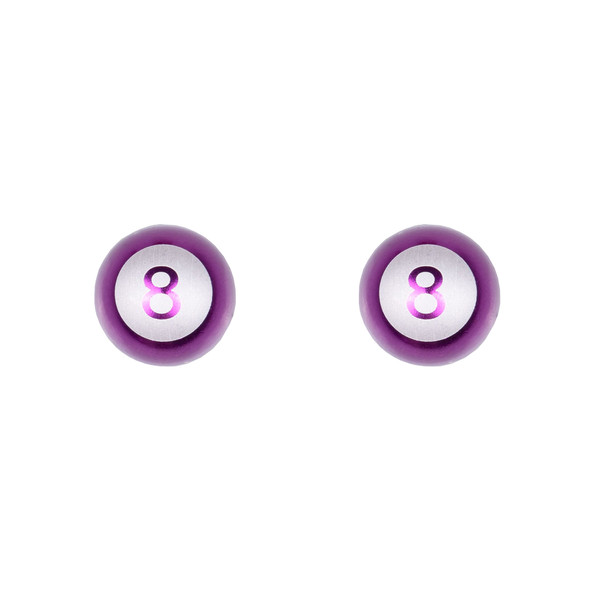 Trik Topz Valve Caps 8-Ball Polyurethane 1Pr/Pack