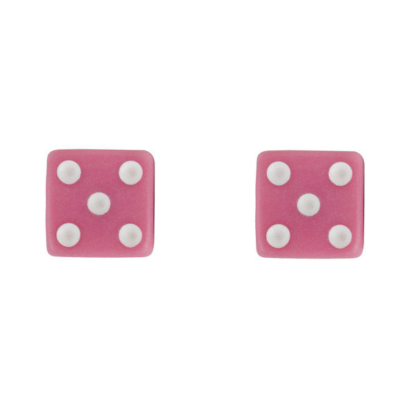 Trik Topz Valve Caps Dice-Pink 1Pr/Pack