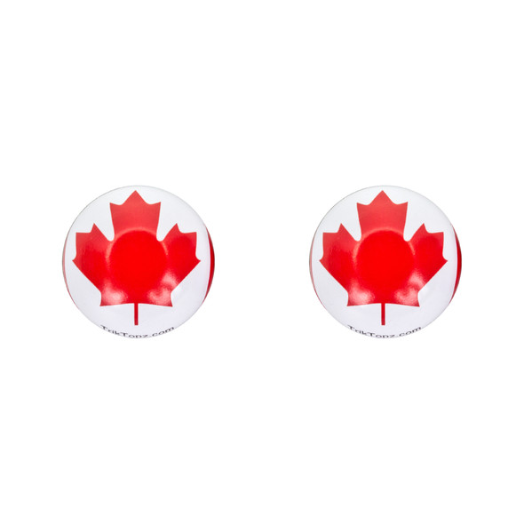 Trik Topz Valve Caps Flag Canada 1Pr/Pack