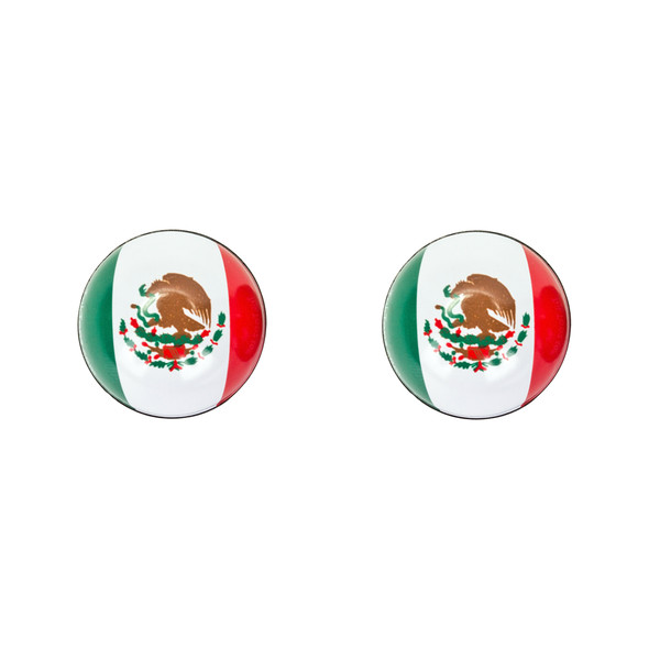 Trik Topz Valve Caps Flag Mexico 1Pr/Pack