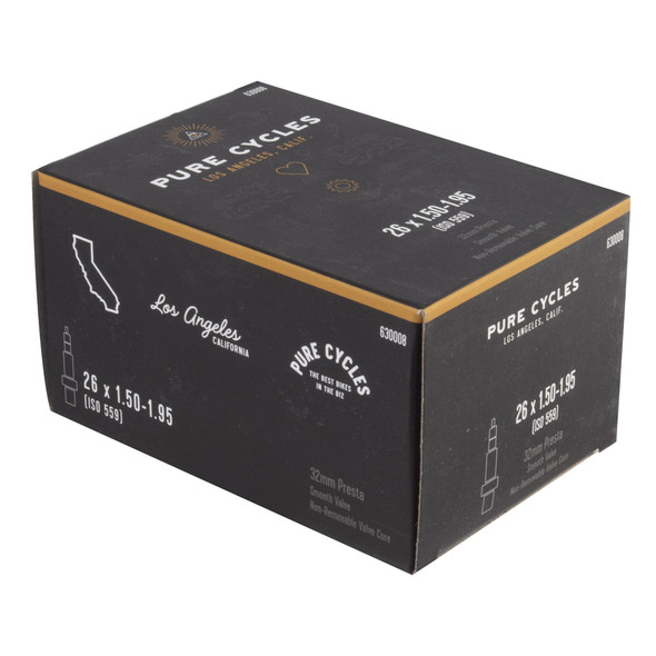 Pure Cycles Tube 26X1.50-1.95 Presta Valve32/Smth/Nrc Ffw 39Mm