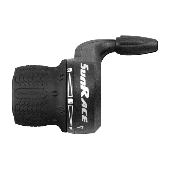 Sunrace Shifter Hb Tsm27 Twist 3-Speed Left Hand Gray