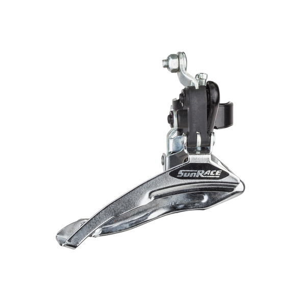 Sunrace Derailleur Fdr31 Bp 28.6/31.8 Dbl 52/53 Silver/Black
