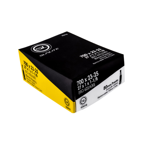 Sunlite Tube 700X23-25 Presta Valve80/Smth/Rc (27X1X1-1/8) Ffw25Mm