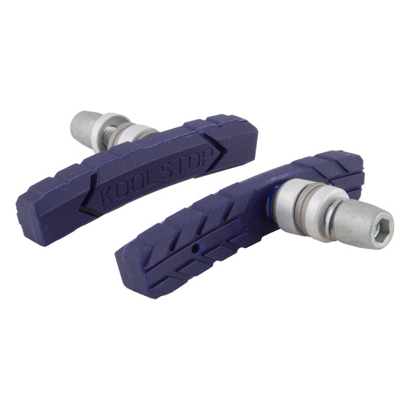 Koolstop Brake Shoes At Threaded Pair Dk-Blue