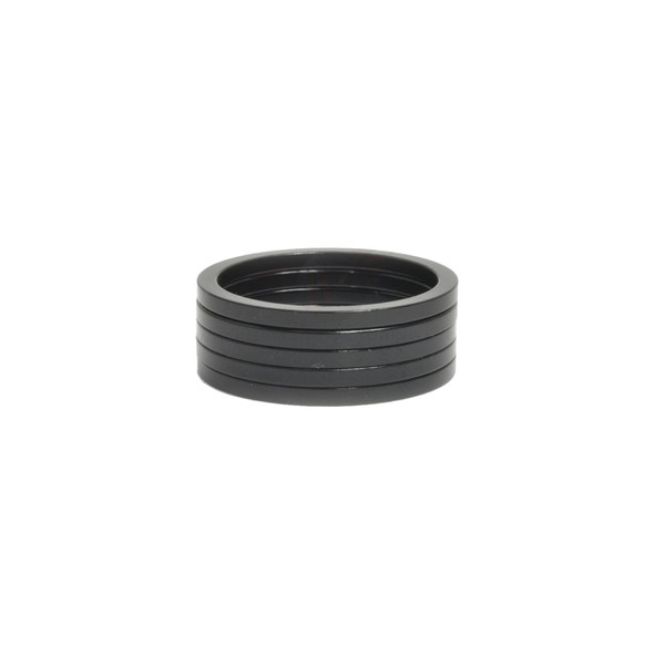 Wheels Manufacturing Head Part Spacer Alloy 2.5Mmx1-1/8 Black Bag Of 5