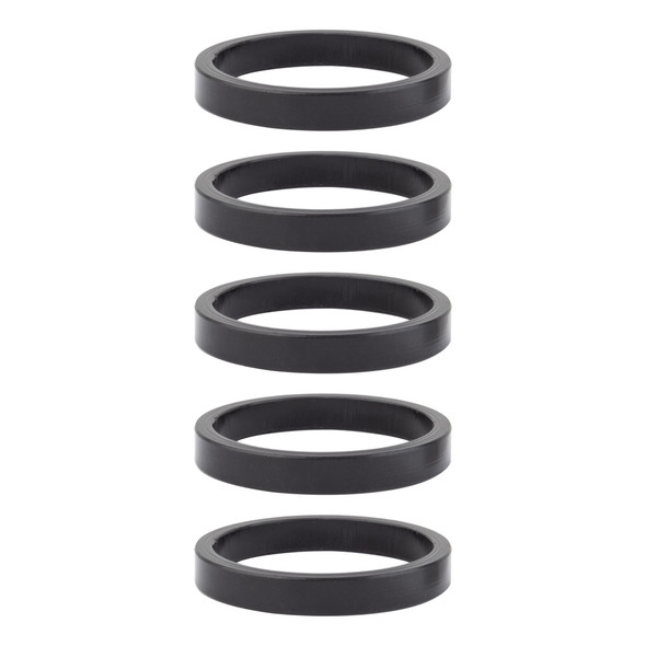 Wheels Manufacturing Head Part Spacer Alloy 5Mmx1-1/8 Black Bag Of 5