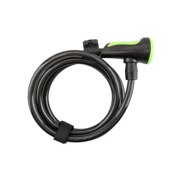 Onguard Lock Cable 8157 Neon Key Coil 6Fx10Mm With Bracket Gn