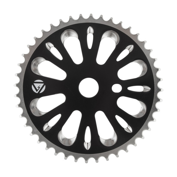 Black Ops Chainring 1Pc 44-Tooth 3/32 Steel Black