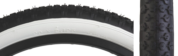 Sunlite Tire 20X2.125 Black/White Studded K42 Wire
