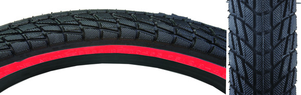 Sunlite Tire 20X1.95 Black/Red Kontact K841 Wire