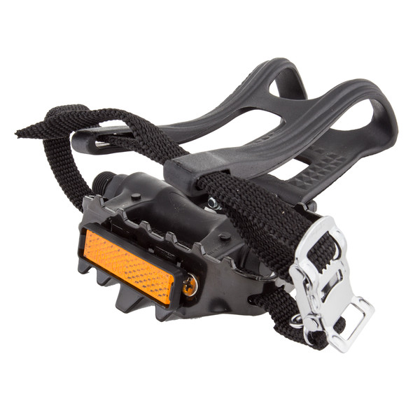 Sunlite Pedals Mountain Bike Lopro Pl/Steel Wclp&Strps9/16
