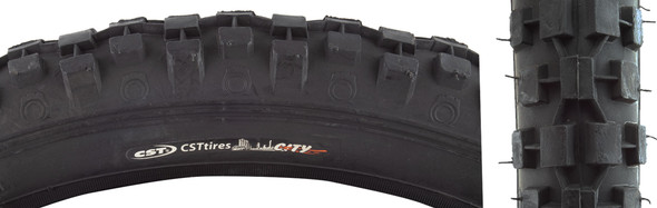 Sunlite Tire 20X2.125 Cst93 Black/Black Knobby Wire