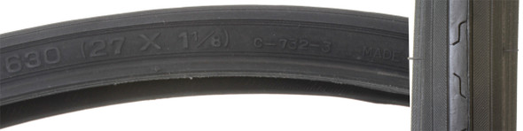 Sunlite Tire 27X1-1/8 Cst732 Black/Black Wire