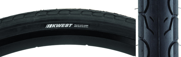 Kenda Tire Kwest 700X35 Black/Black Src/60 Wire 85Psi