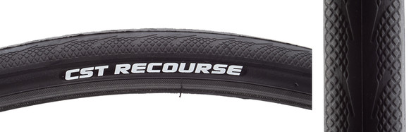 Cst Premium Tire Recourse 700X25 Black Wire