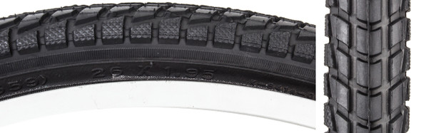 Sunlite Tire 26X1.95 Black/Black Komfort K841A Wire