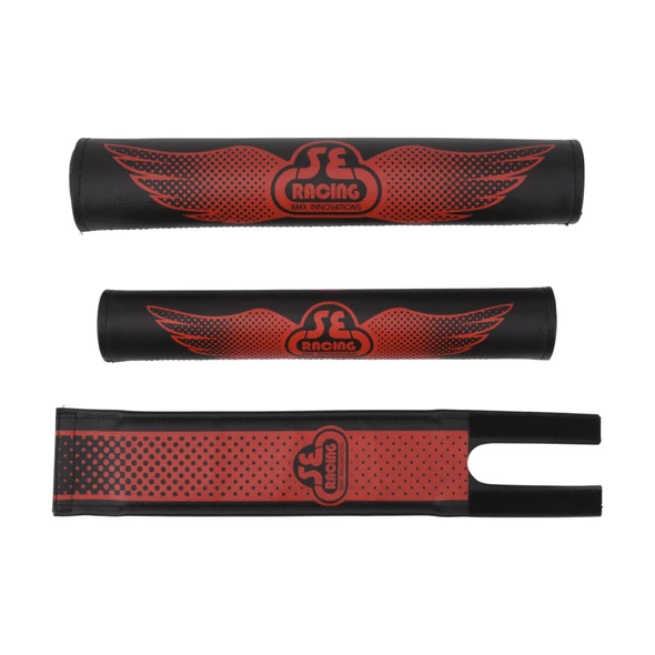 Se Bikes Pad Set Wing Fade Black/Red