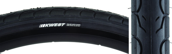 Kenda Tire Kwest 700X38 Black/Black Src/60 Wire 65Psi