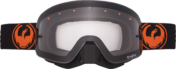 Dragon Nfx Goggle Orange W/Clear Lens 294556429706