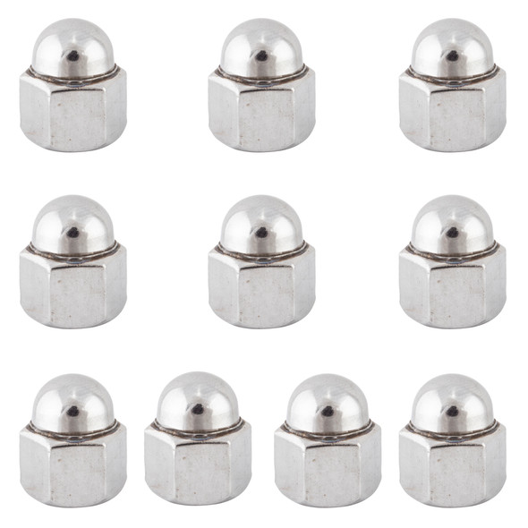 Sunlite Hub Axle Nut Acorn Stainless Steel 3/8X26T Bag Of 10