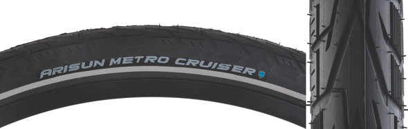 Arisun Tire Metro Cruiser 700X32 Black Wire/60 Kd/Ref