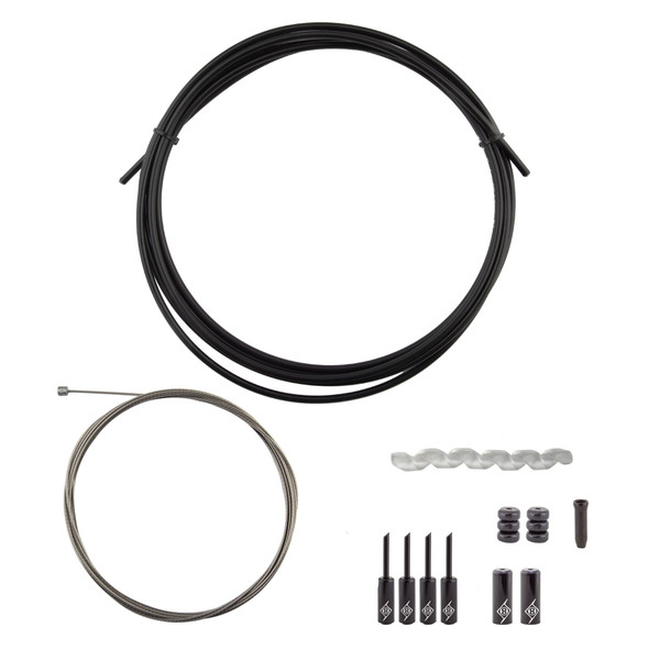 Origin8 Cable Gear Kit Slick Compressionless Rear Road/Mt Black