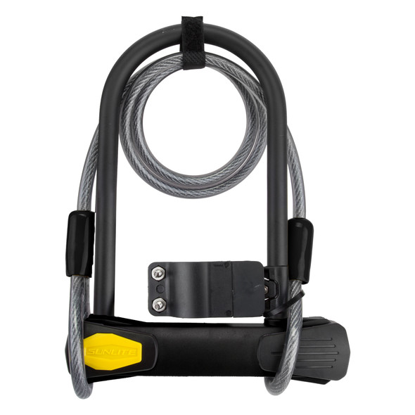Sunlite Lock Pwr Shield U Standard 4X7.85/10Mmx4F Cable Black With Bracket