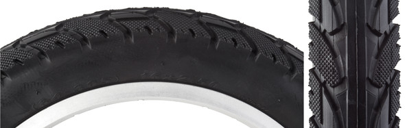 Sunlite Tire 16X2.5 Black/Black K1039 E-Bike Wire