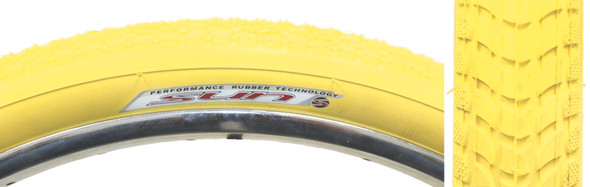 Sunlite Tire 26X2.125 Yellow/Yellow Cruiser K927W/Sun Logo Komfort Wire