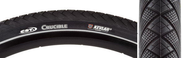 Cst Premium Tire Crucible 700X42 Black/Black Wire Sc/Ki