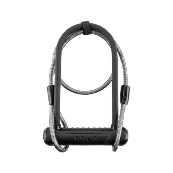 Onguard Lock U 8154 Neon Standard 4.5X9/10Mmx4F Cable Black