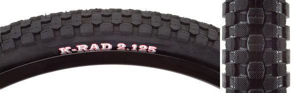 Kenda Tire K-Rad Sport 20X2.125 Black/Black Src/60 Wire 65Psi