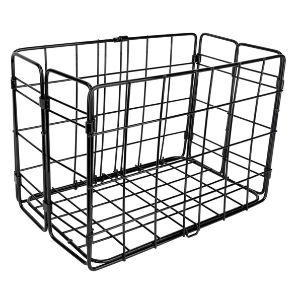 Wald Products Basket 582 Folding Rear 12X7X8 Black