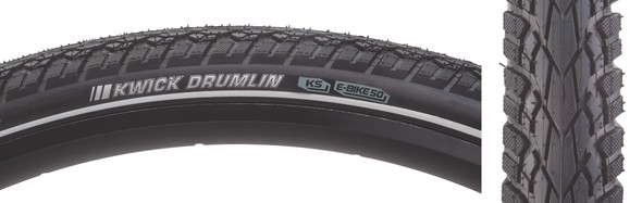 Kenda Tire Kwick Drumlin Sport 27.5X2.0 Black/Black/Ref Src/Ks/60 Wire 65Psi E50