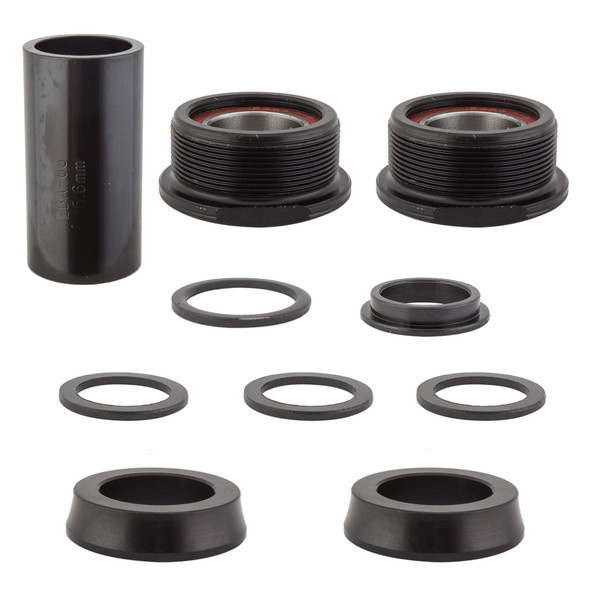 Black Ops Bottom Bracket Set Euro To 19Mm With Bearings Black